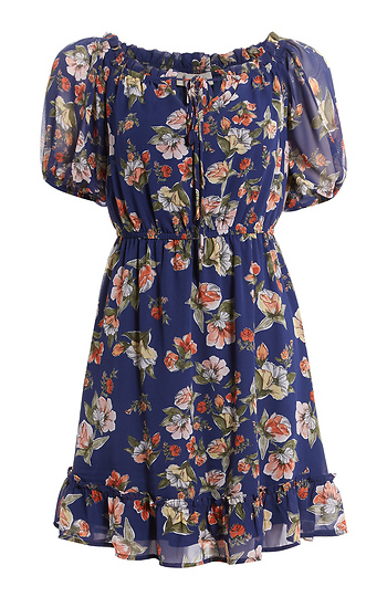 Floral Mini Dress Slide 1