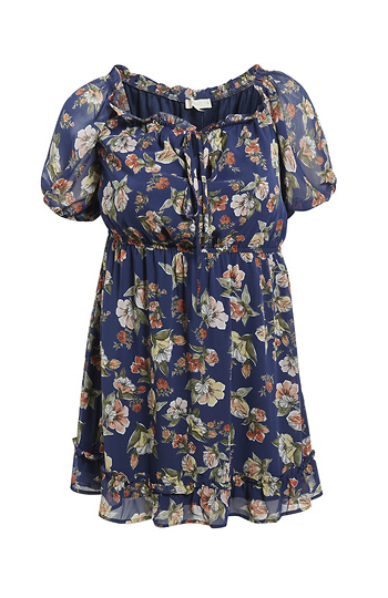 Floral Mini Dress Slide 1