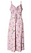 Floral Front Ruched Midi Dress Thumb 1