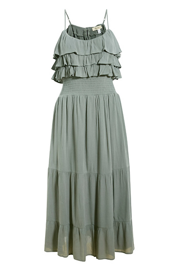 Ruffled Midi Dress Slide 1