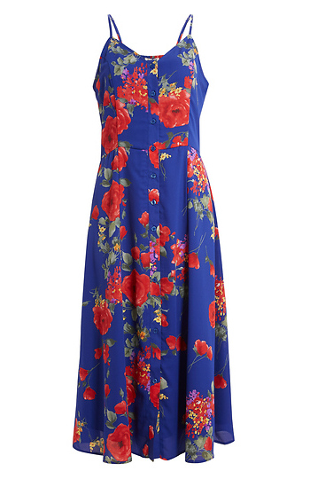 Floral Midi Dress Slide 1