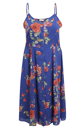 Floral Midi Dress Slide 1