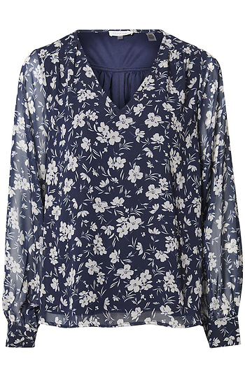 V-Neck Blouse Slide 1