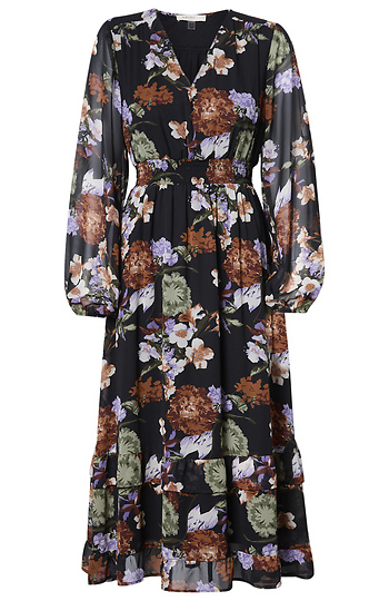 Floral Midi Dress Slide 1