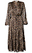 Leopard Print Chiffon Midi Dress Thumb 1