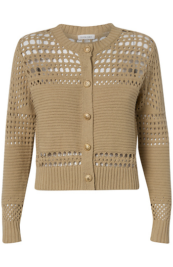 Open Weave Cardigan Slide 1