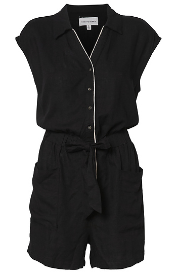 Thread & Supply Waist Tie Romper Slide 1