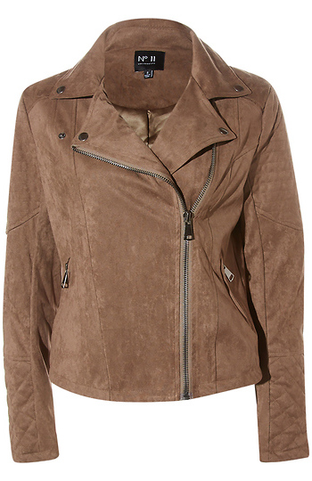 Suede Moto Jacket Slide 1