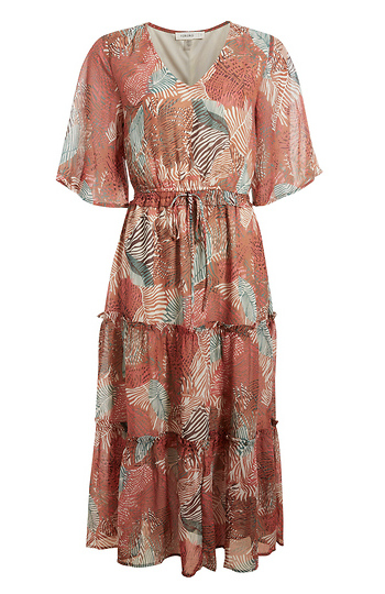 Printed Midi Dress Slide 1