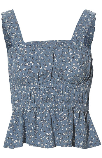 Square Neck Floral Top Slide 1