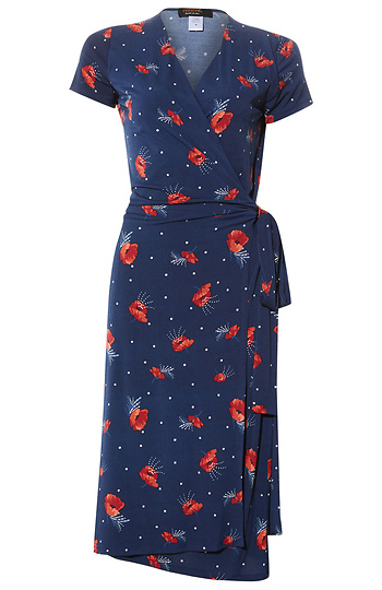 Floral Wrap Dress Slide 1