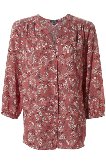 NYDJ Long Sleeve Pintuck Blouse Slide 1