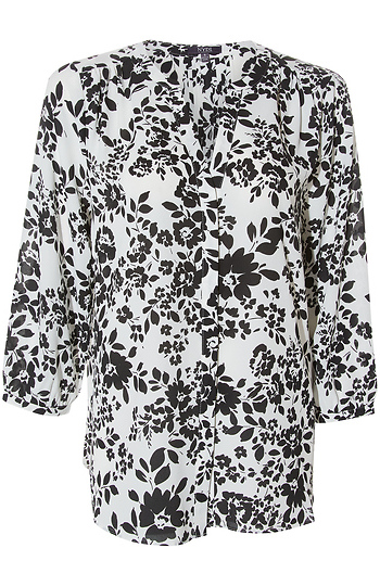 NYDJ Long Sleeve Pintuck Blouse Slide 1