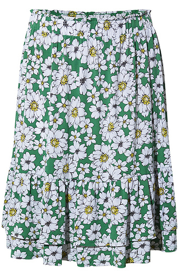 Floral Ruffle Skirt Slide 1