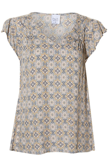 Ruffle Sleeve Top Slide 1