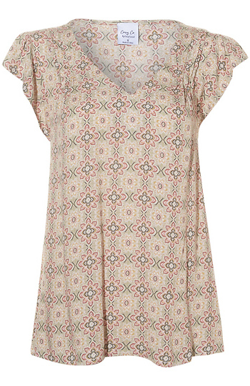 Ruffle Sleeve Top Slide 1