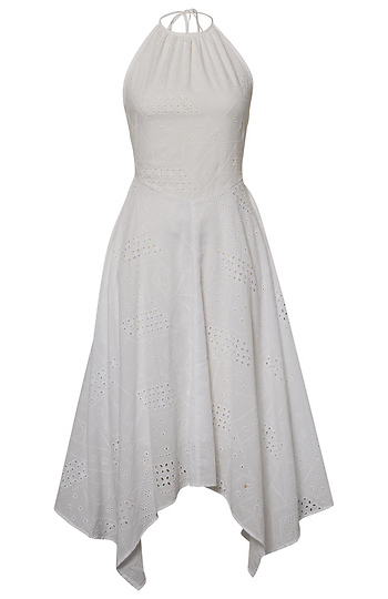 Eyelet Midi Dress Slide 1