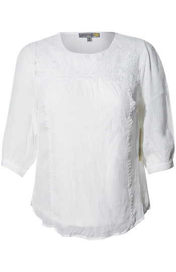 3/4 Sleeve Lace Top Slide 1