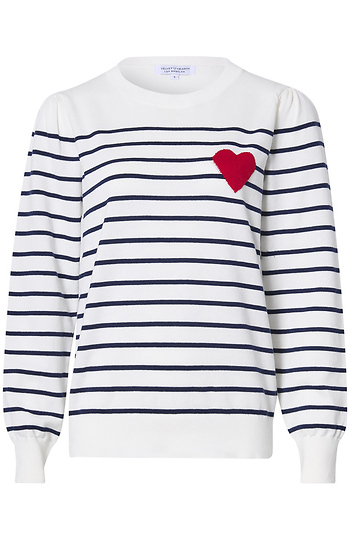 Velvet Heart Striped Heart Sweater Slide 1