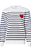 Velvet Heart Striped Heart Sweater Thumb 1