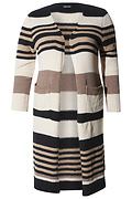 Long Striped Cardigan