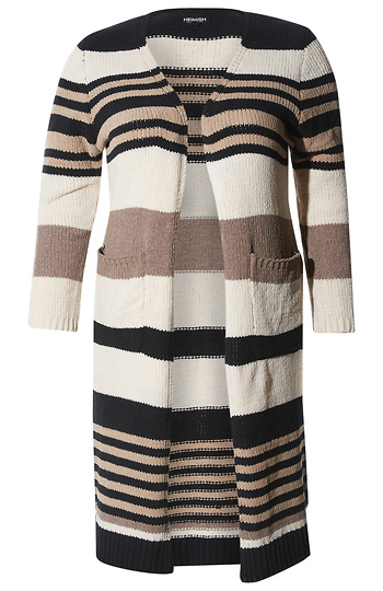 Long Striped Cardigan Slide 1
