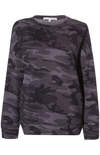 Camo Print Sweatshirt Slide 1