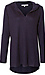 Split Neck Hooded Hacci Top Thumb 1