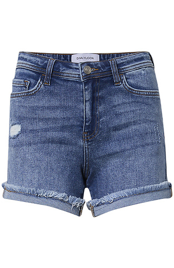 Mid Rise Single Cuffed Short Slide 1