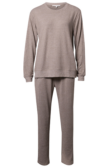 Crew Neck Long Sleeve and Pant Set Slide 1