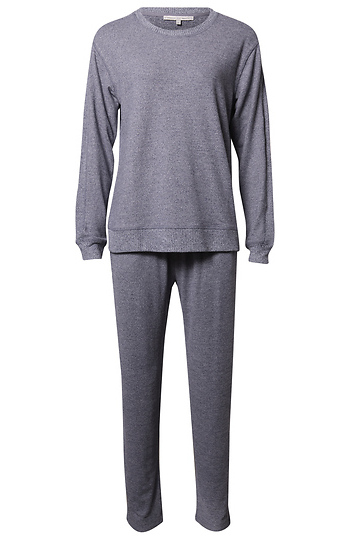Crew Neck Long Sleeve and Pant Set Slide 1