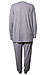 V-Neck Long Sleeve and Pant Set Thumb 2