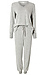 V-Neck Knit Jogger Set Thumb 1