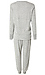 V-Neck Knit Jogger Set Thumb 2