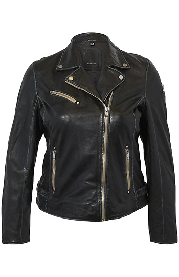 Leather Moto Jacket Slide 1