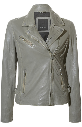 Leather Moto Jacket Slide 1