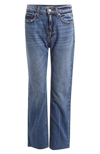 Sneak Peek High Rise Straight Jean Slide 1