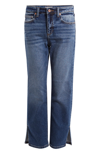 Sneak Peek High Rise Straight Jean Slide 1