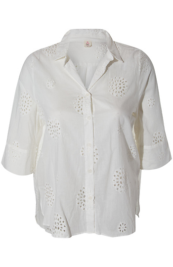 Embroidered Button Shirt Slide 1