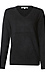 Feather Yarn V-Neck Sweater Thumb 1
