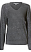 Feather Yarn V-Neck Sweater Thumb 1