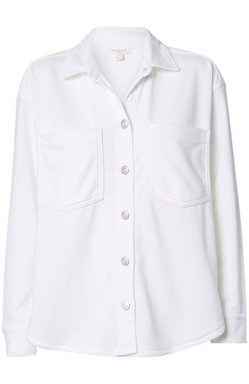 Beach Lunch Lounge Button Down Shacket Slide 1