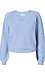 V-Neck Contrast Sleeve Sweater Thumb 1