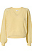 V-Neck Contrast Sleeve Sweater Thumb 1