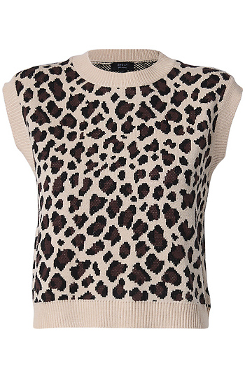 Leopard Sleeveless Top Slide 1
