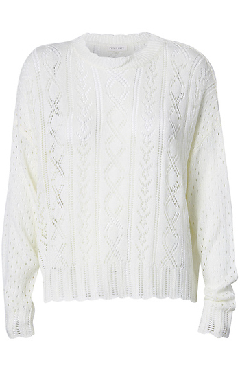 Textured Knit Long Sleeve Slide 1