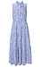 Split Neck Floral Midi Dress Thumb 1