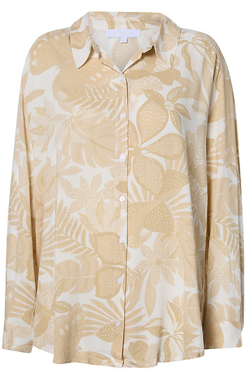 Printed Button Up Shirt Slide 1