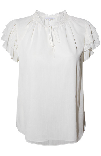 Layered Ruffle Sleeve Blouse Slide 1