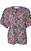 Tie Split Neck Floral Blouse Thumb 1